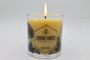 "The All NATURAL"-  Unscented Beeswax Candle-  12oz