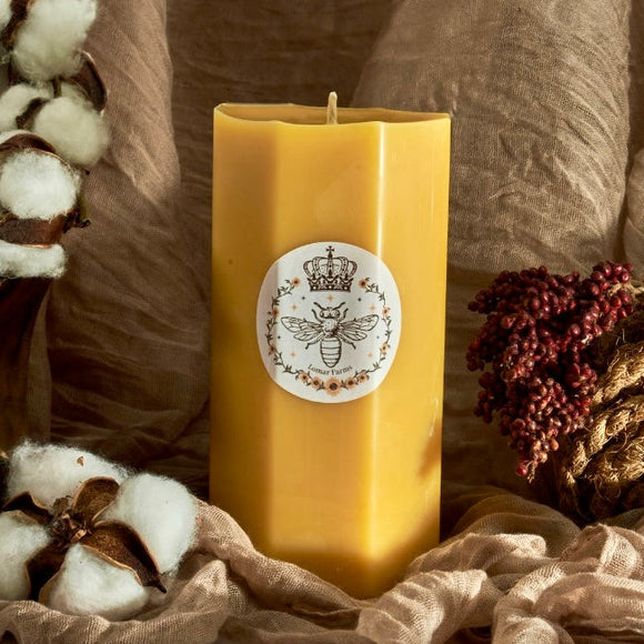 Unscented Beeswax Candles