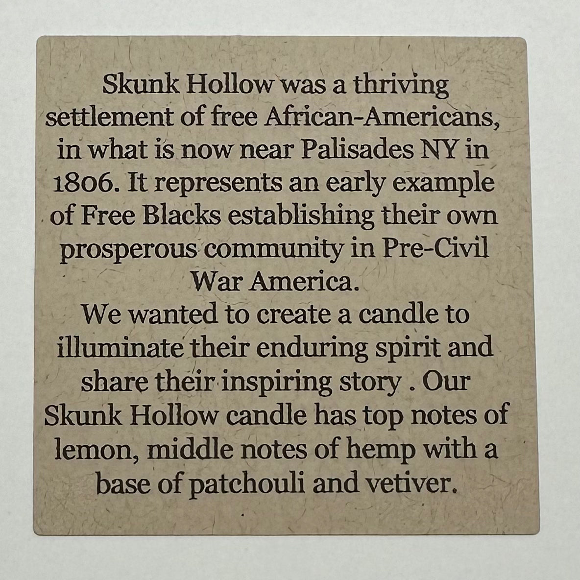 Skunk Hollow Beeswax Candle