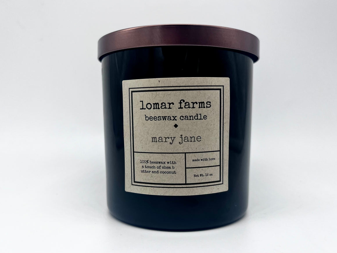 Mary Jane Beeswax Candle