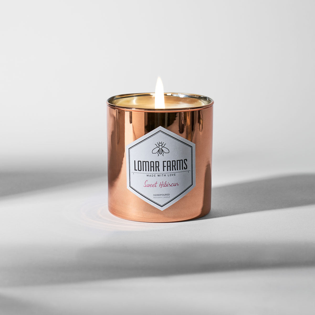 Sweet Hibiscus Beeswax Candle