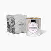 Santal Beeswax Candle 11 oz mirrored silver jar
