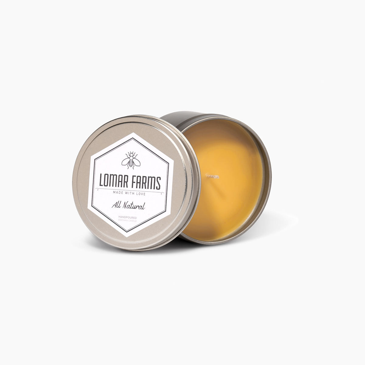 "The Traveler"- Unscented Beeswax Candle Tin