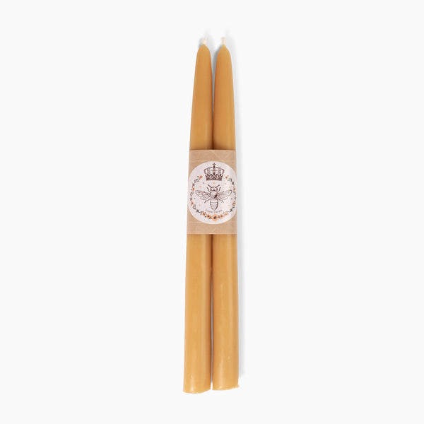 Pair of Hand Dipped 100 % Pure Beeswax Tapers