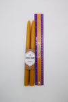 Pair of  Hand Dipped 100 % Pure Beeswax Tapers