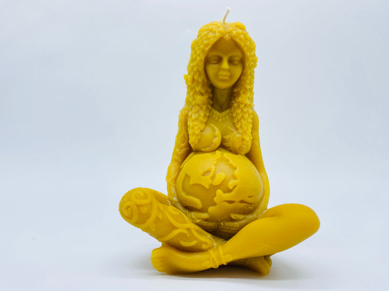 Earth Mama beeswax candle