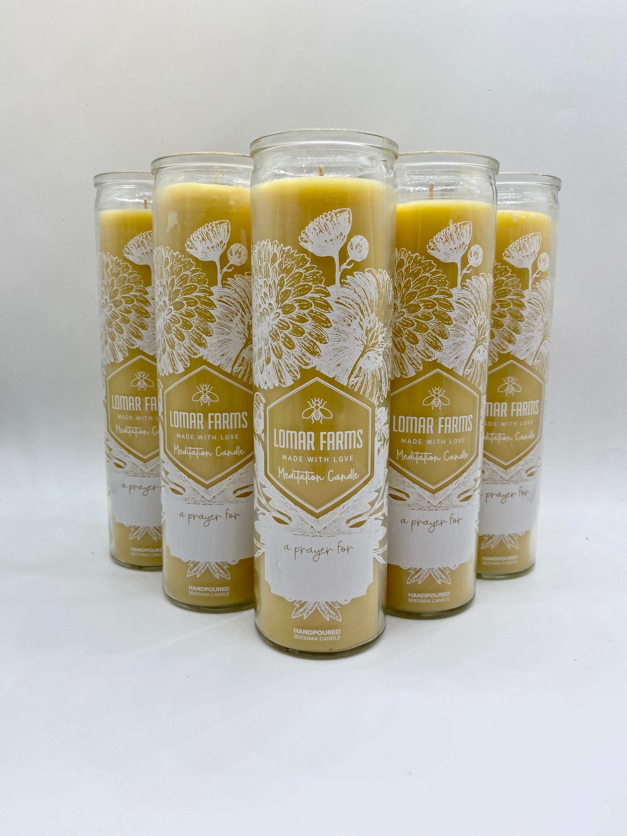 Beeswax Meditation Candle Unscented Prayer Candle