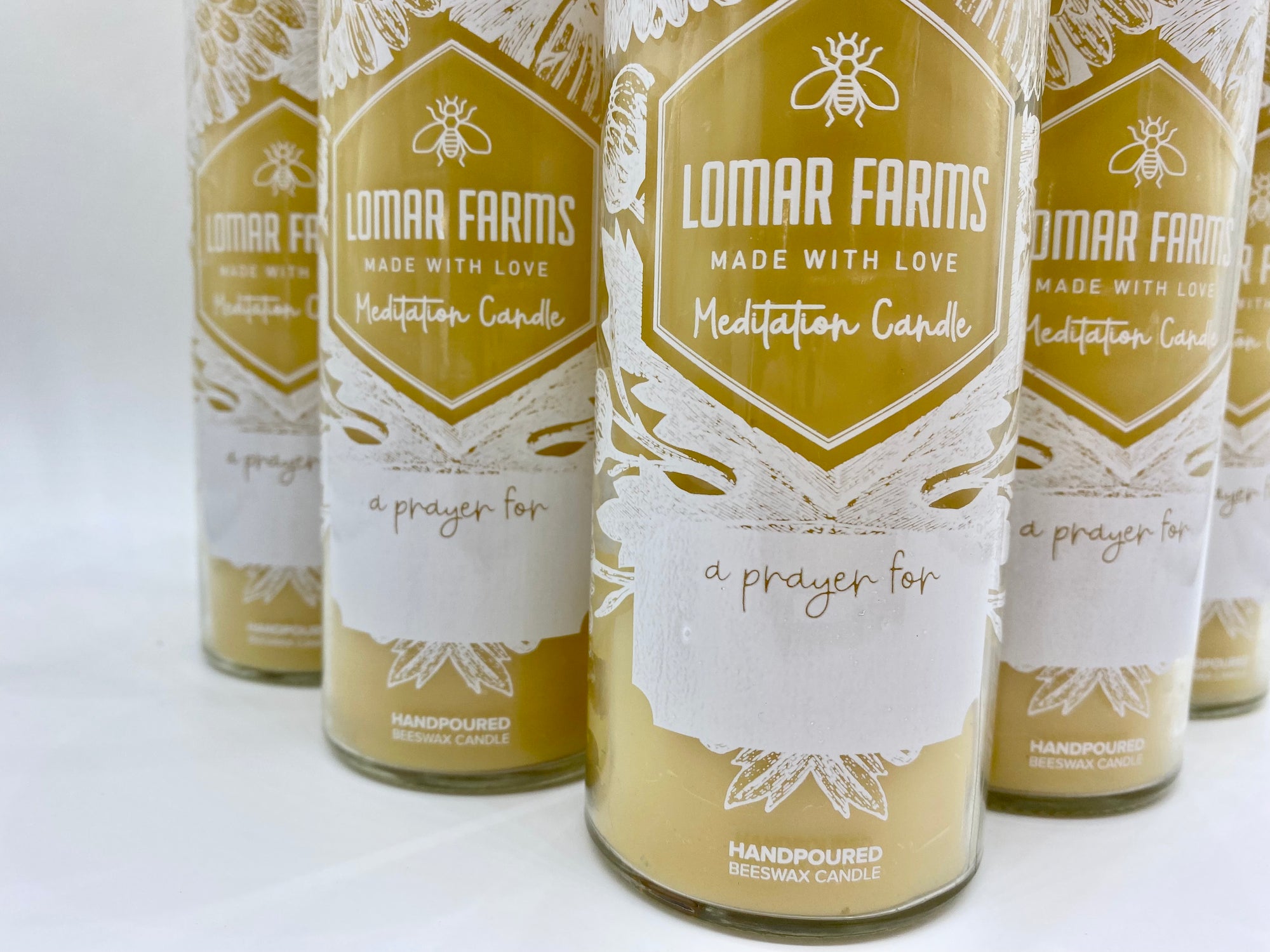 Beeswax Meditation Candle Unscented Prayer Candle