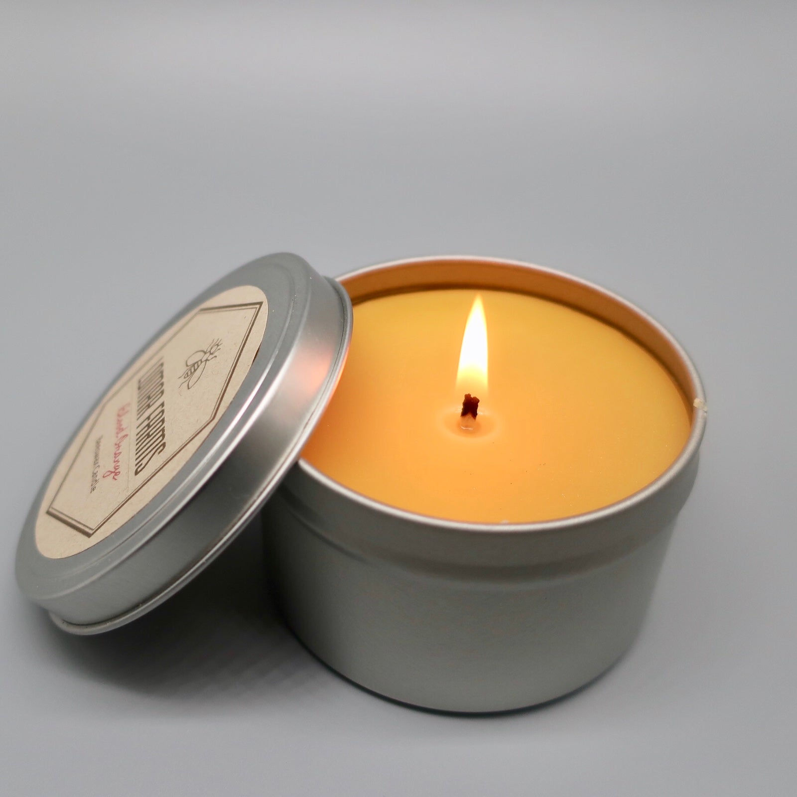 The Traveler- Unscented Beeswax Candle Tin